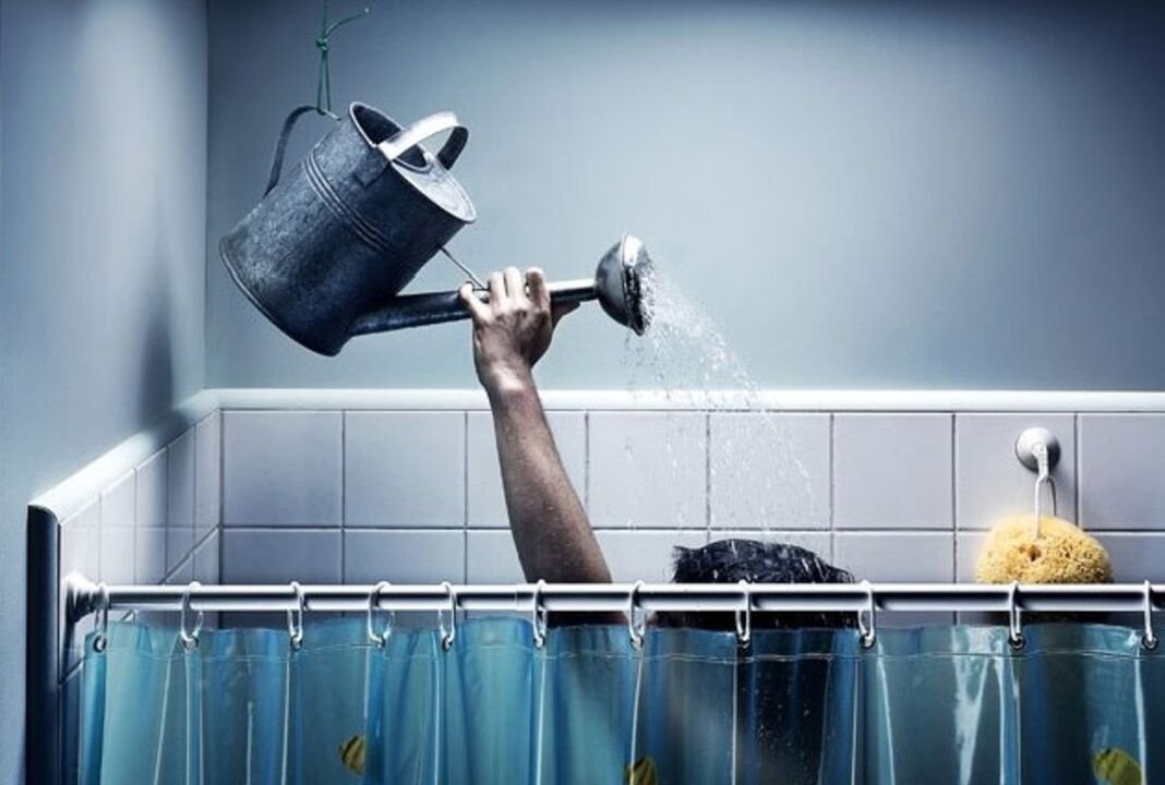 Ducha con bicarbonato de sodio antes do aumento do pene